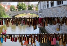 Mesarski Most slotjesbrug ljubljana