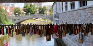 Mesarski Most slotjesbrug ljubljana