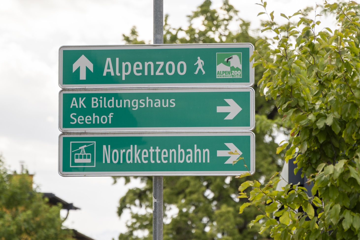 Alpenzoo bordje
