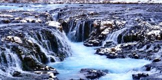 Bruarfoss misschien wel de mooiste waterval van IJsland