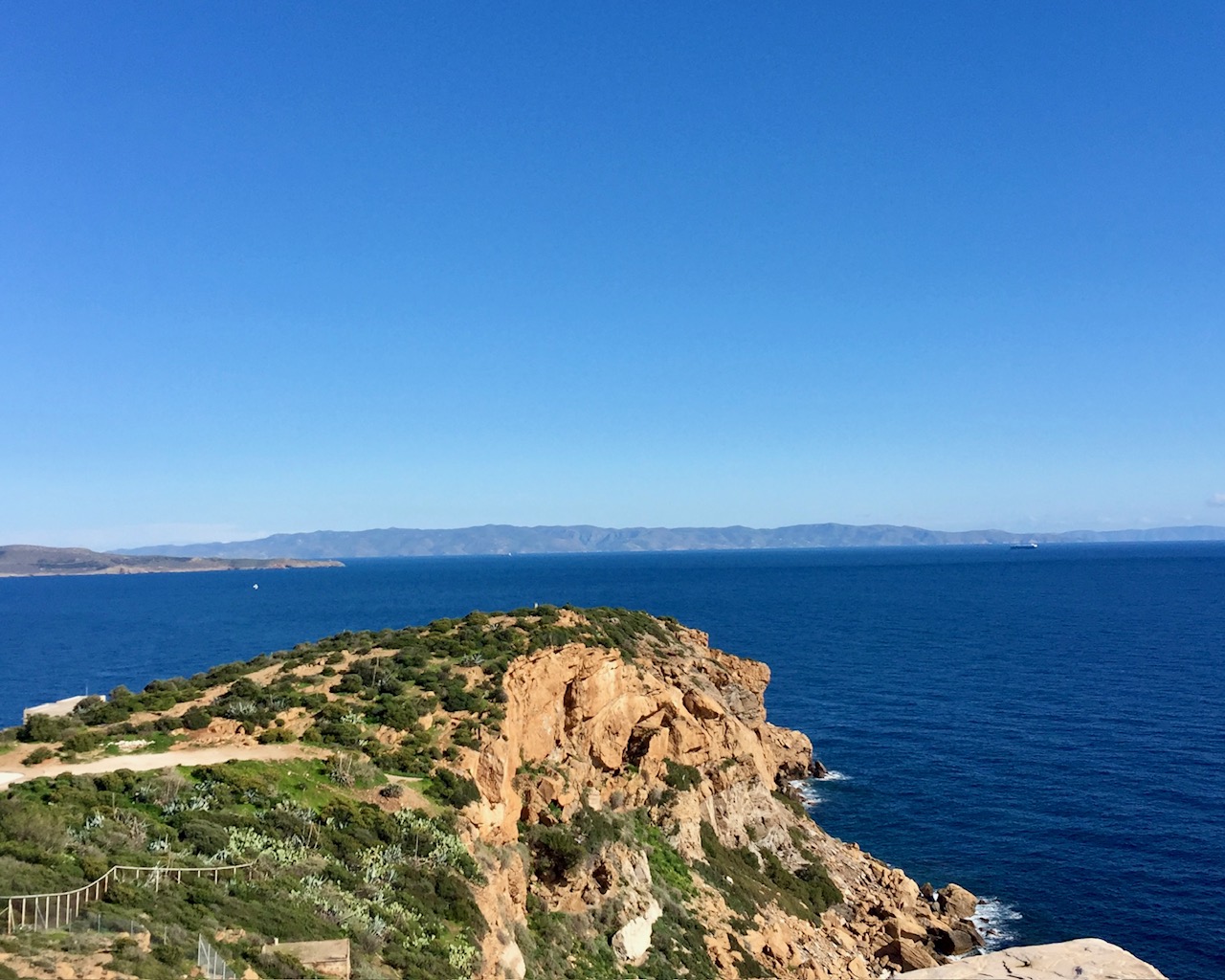 view kaap sounion en poseidon tempel
