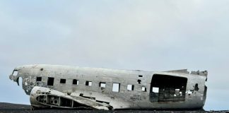 Vliegtuig wrak ijsland Vik
