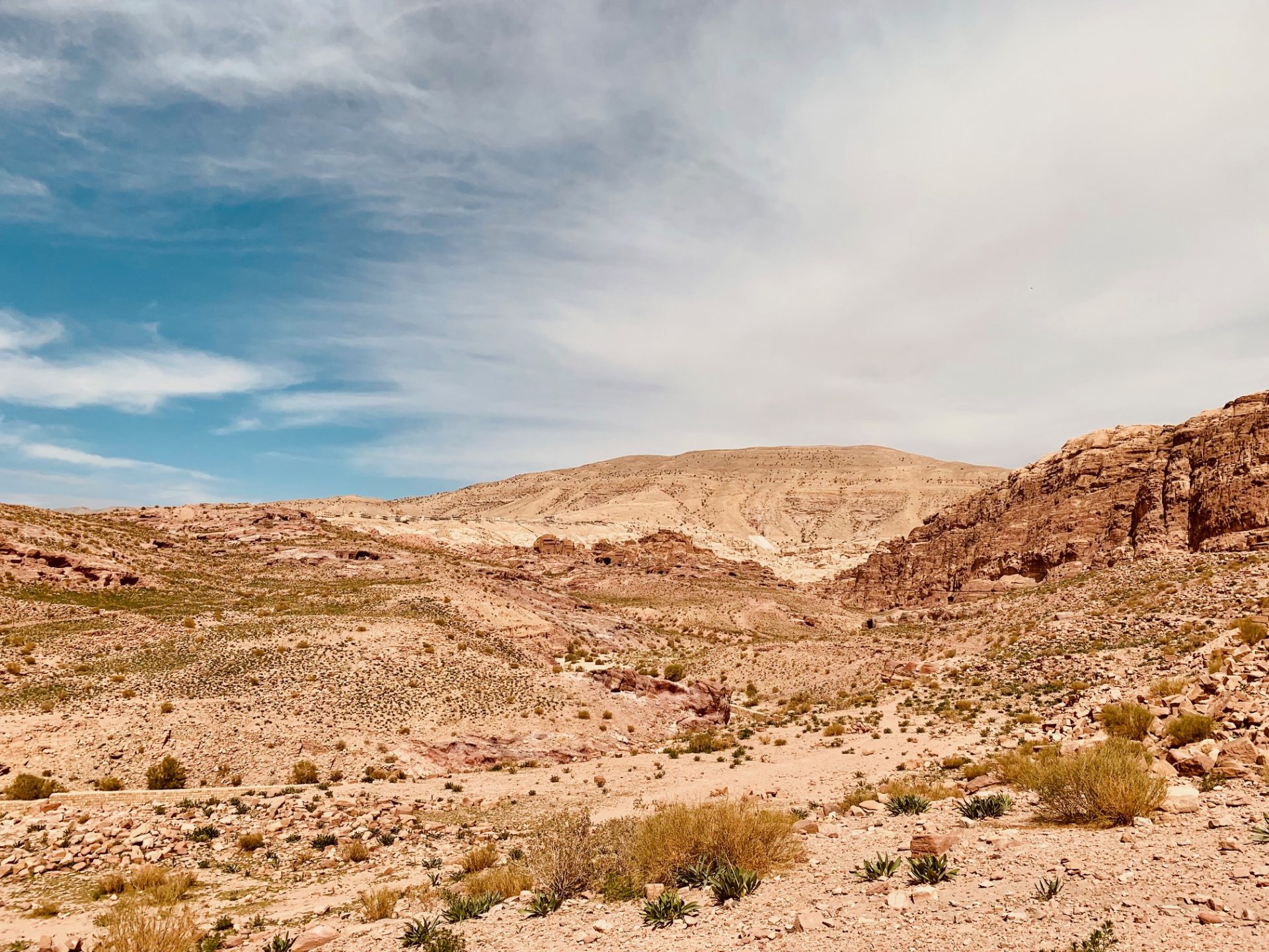 Uitzicht Petra jordanie