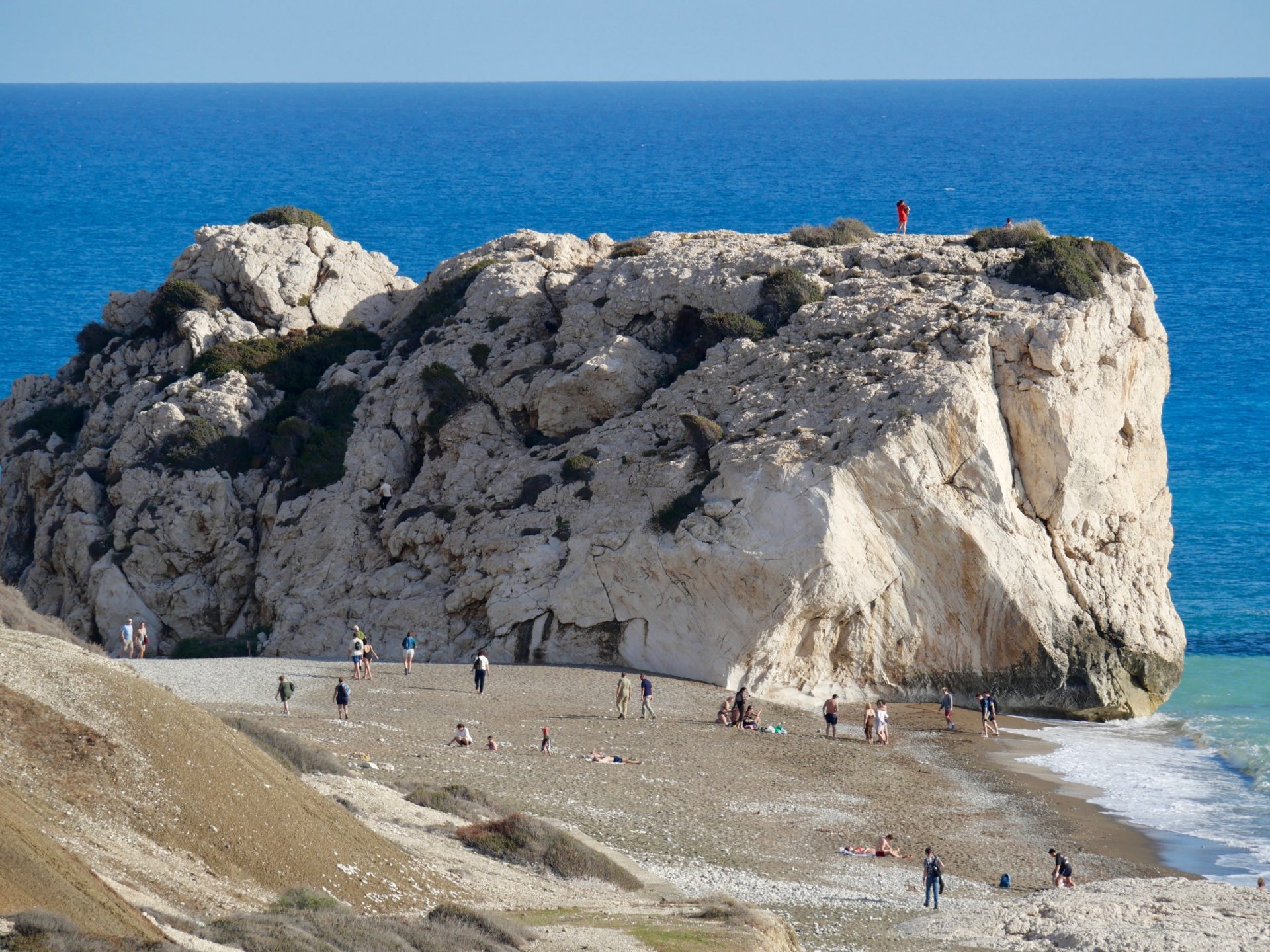 op aphrodites rock klimmen