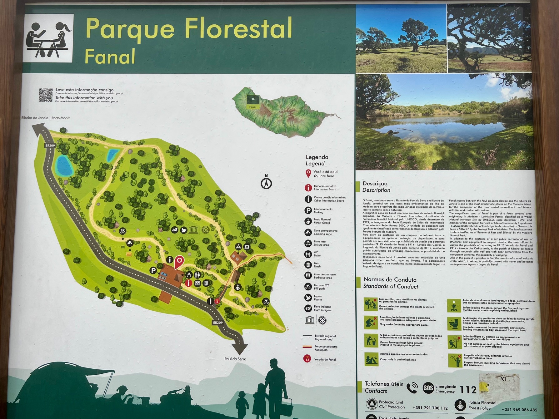 kaart fanal forest voor als je verdwaald bent