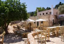 rustiek restaurantje in Agios Dimitros op Kos