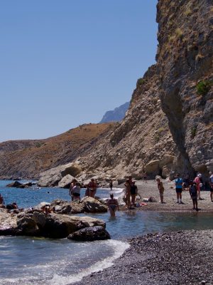 Uitzicht op Embos thermae warmwaterbron op Kos