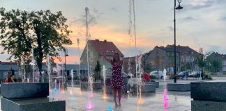 Gekleurde fonteinen Rzenpin