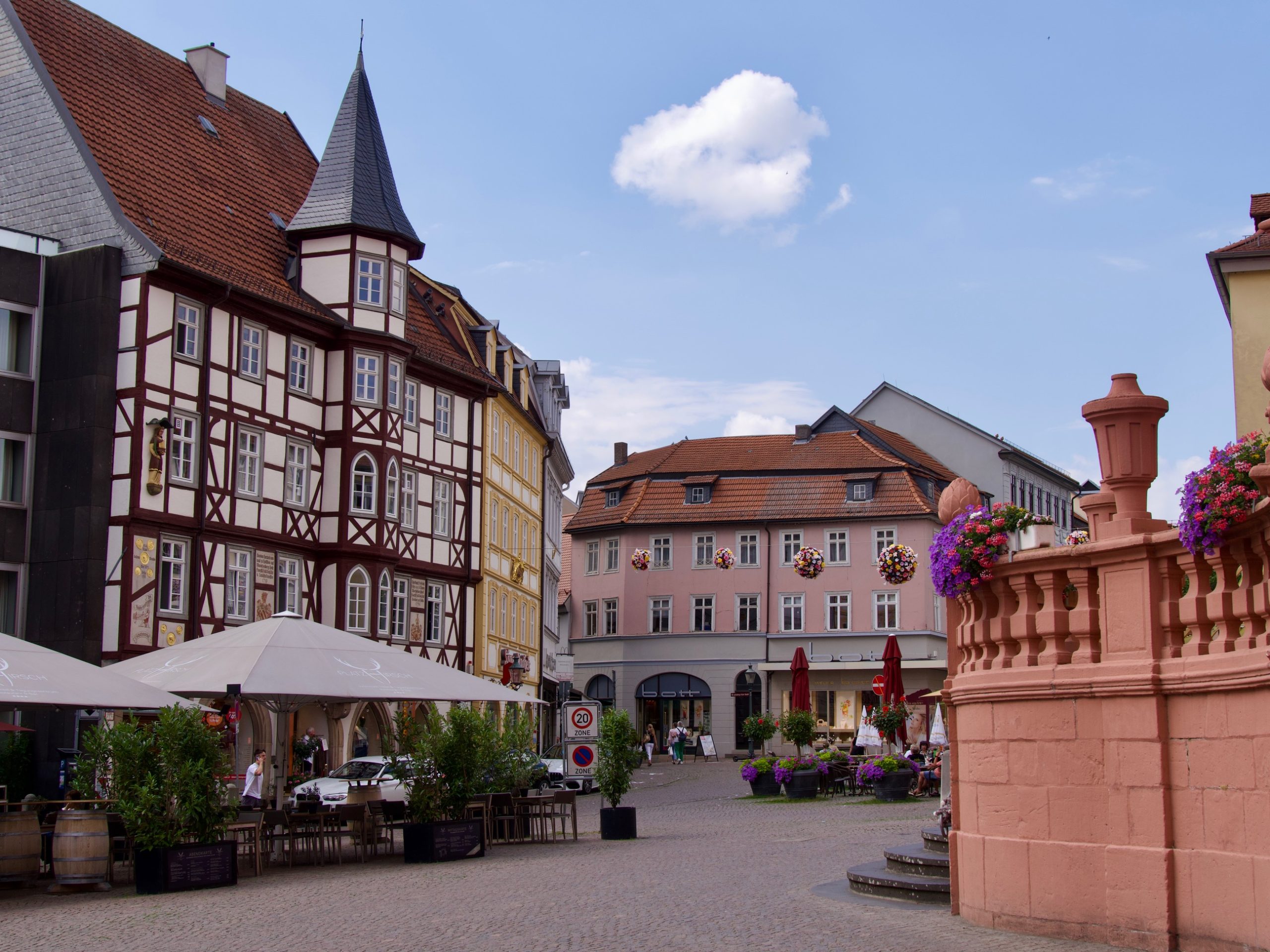 straatje in Fulda in de regio Hessen