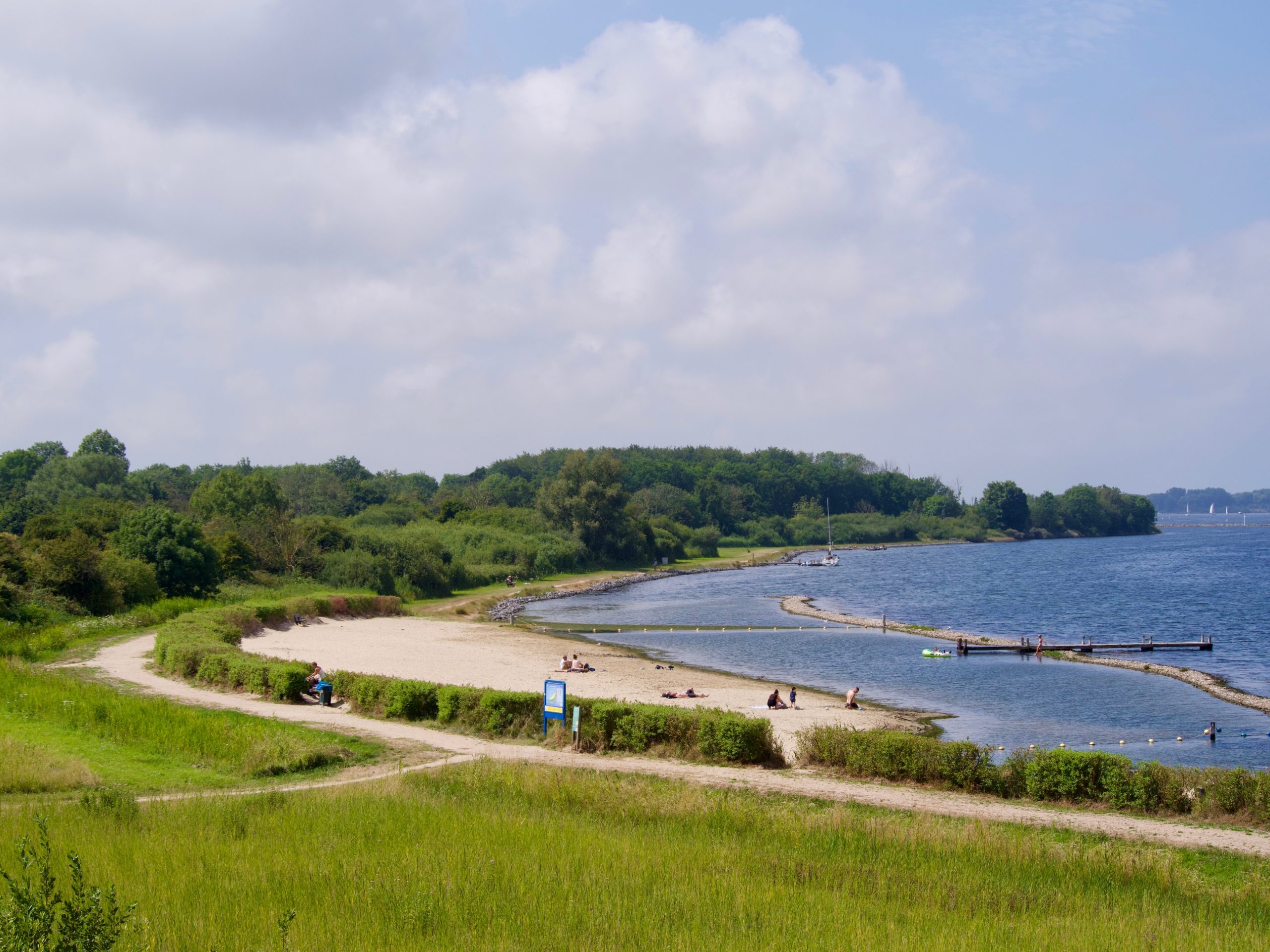 Uitzicht op het strand van Veere