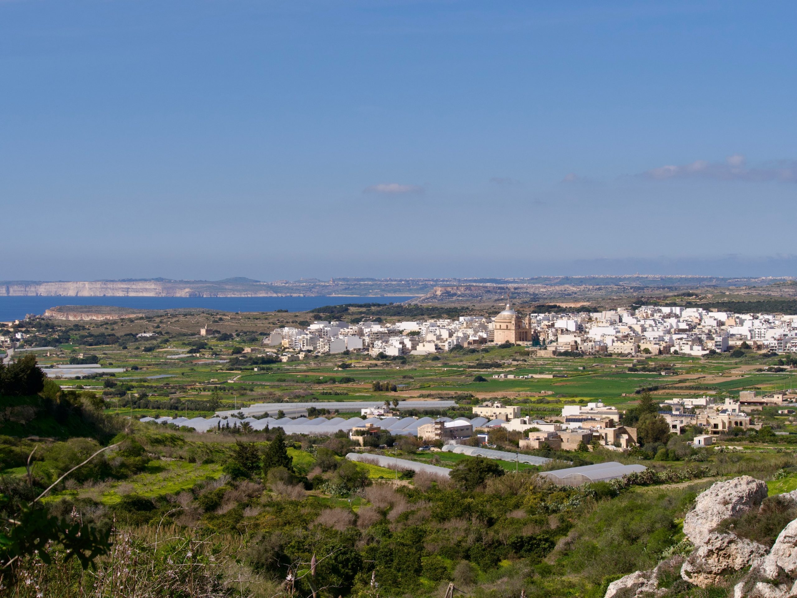 view around the great wall of malta
