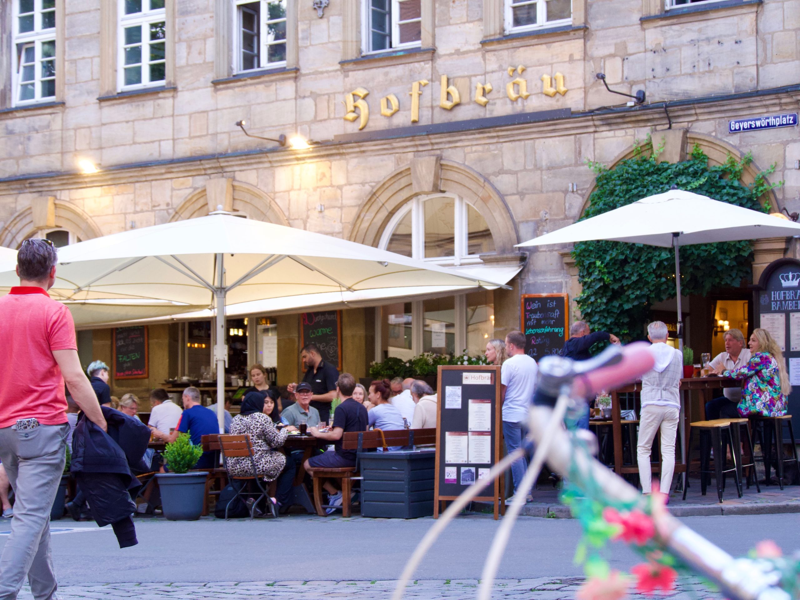 Hofbrau terras in Bamberg