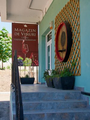 De deur van wijnhuis magazine de vinuri in Murfatlar