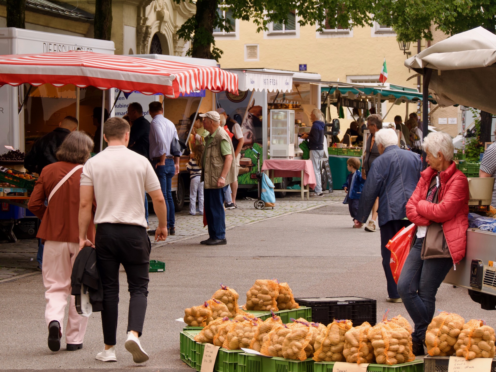 De markt in Regensburg