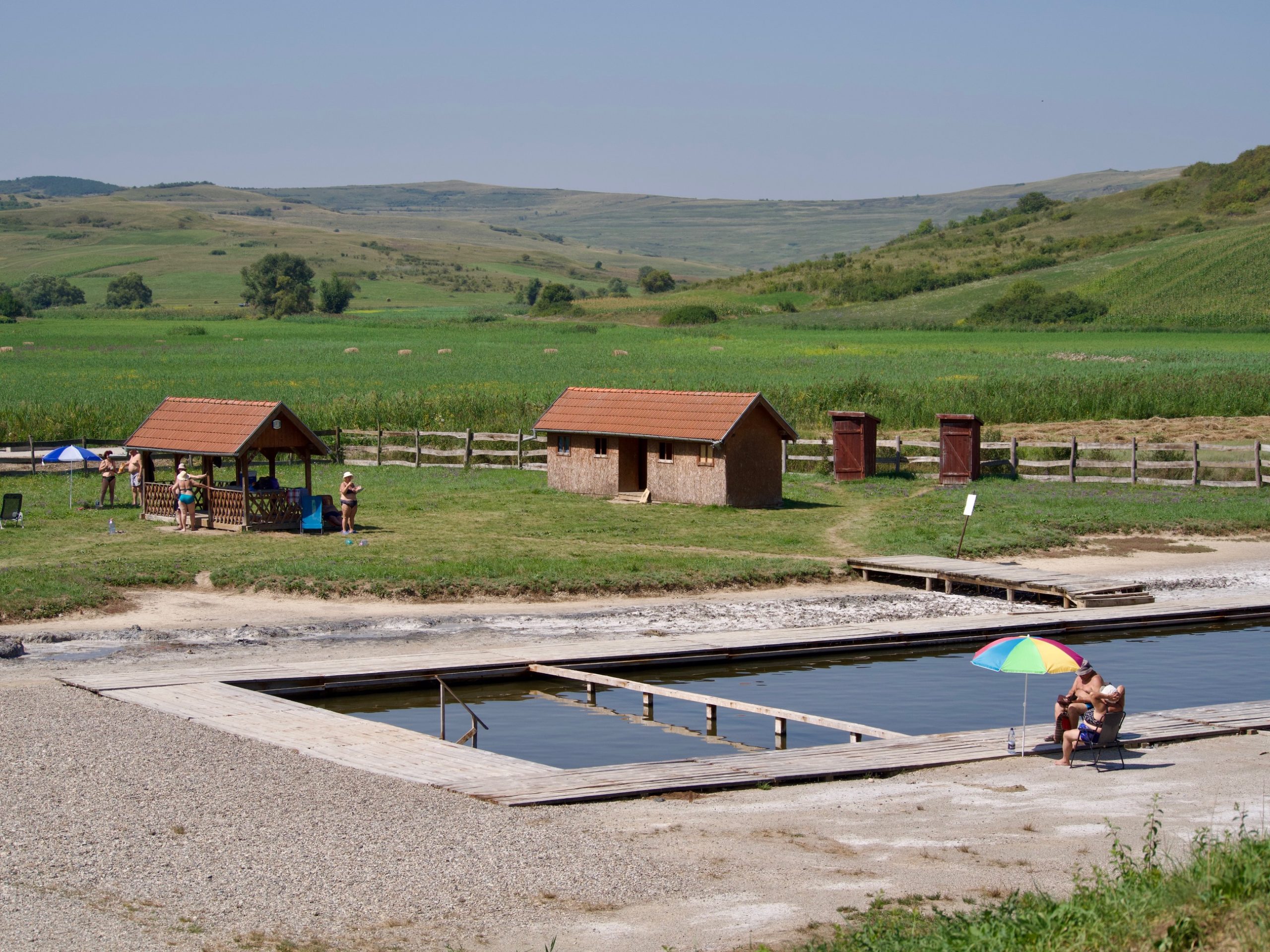 Het zoutwaterbad van Sic in Roemenië middenin de natuur