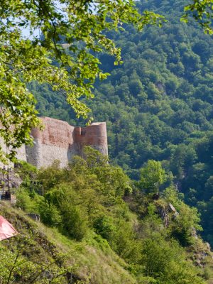 het poenari kasteel in Roemenië