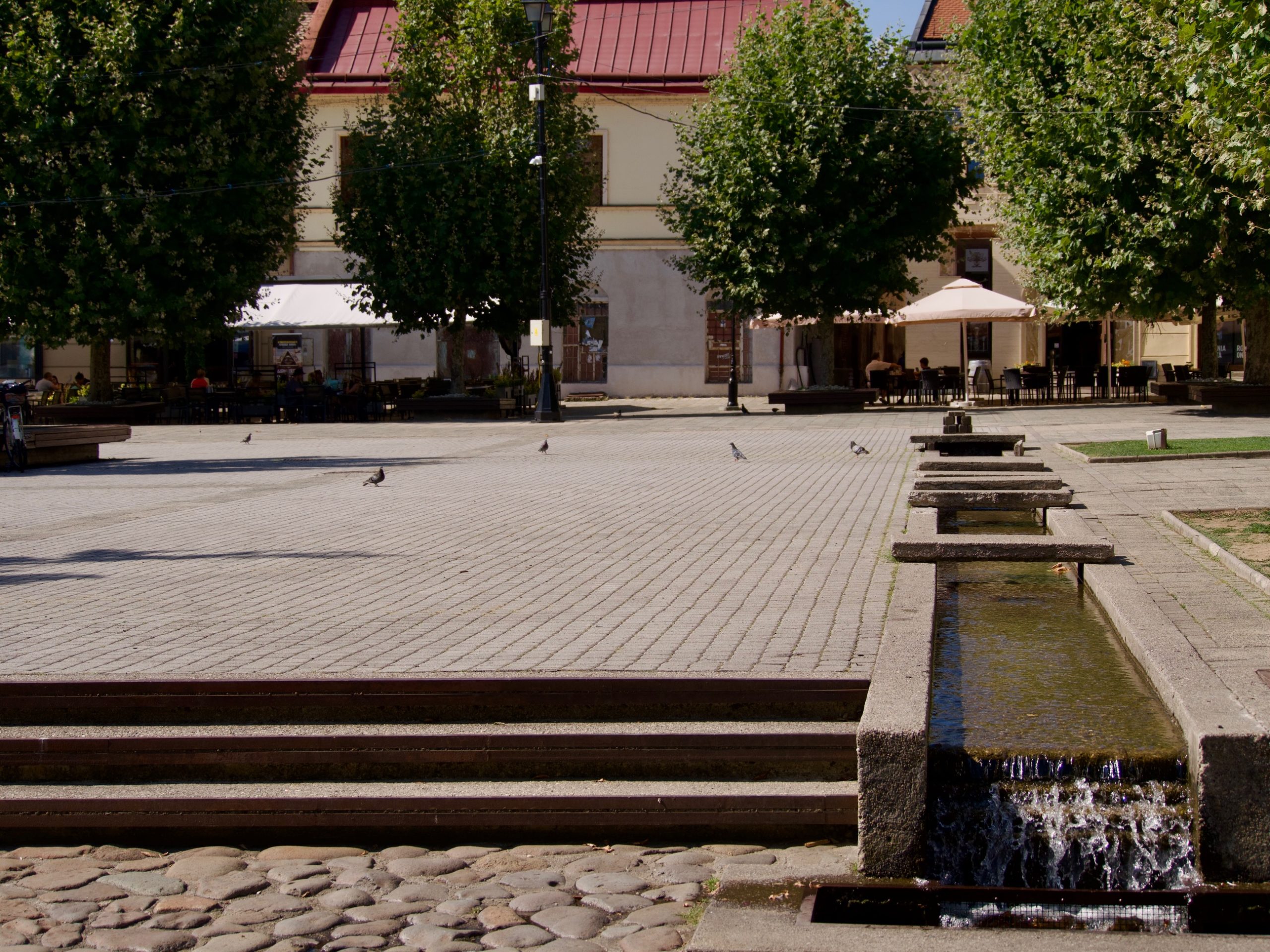 Plein met fontein Baia Mare