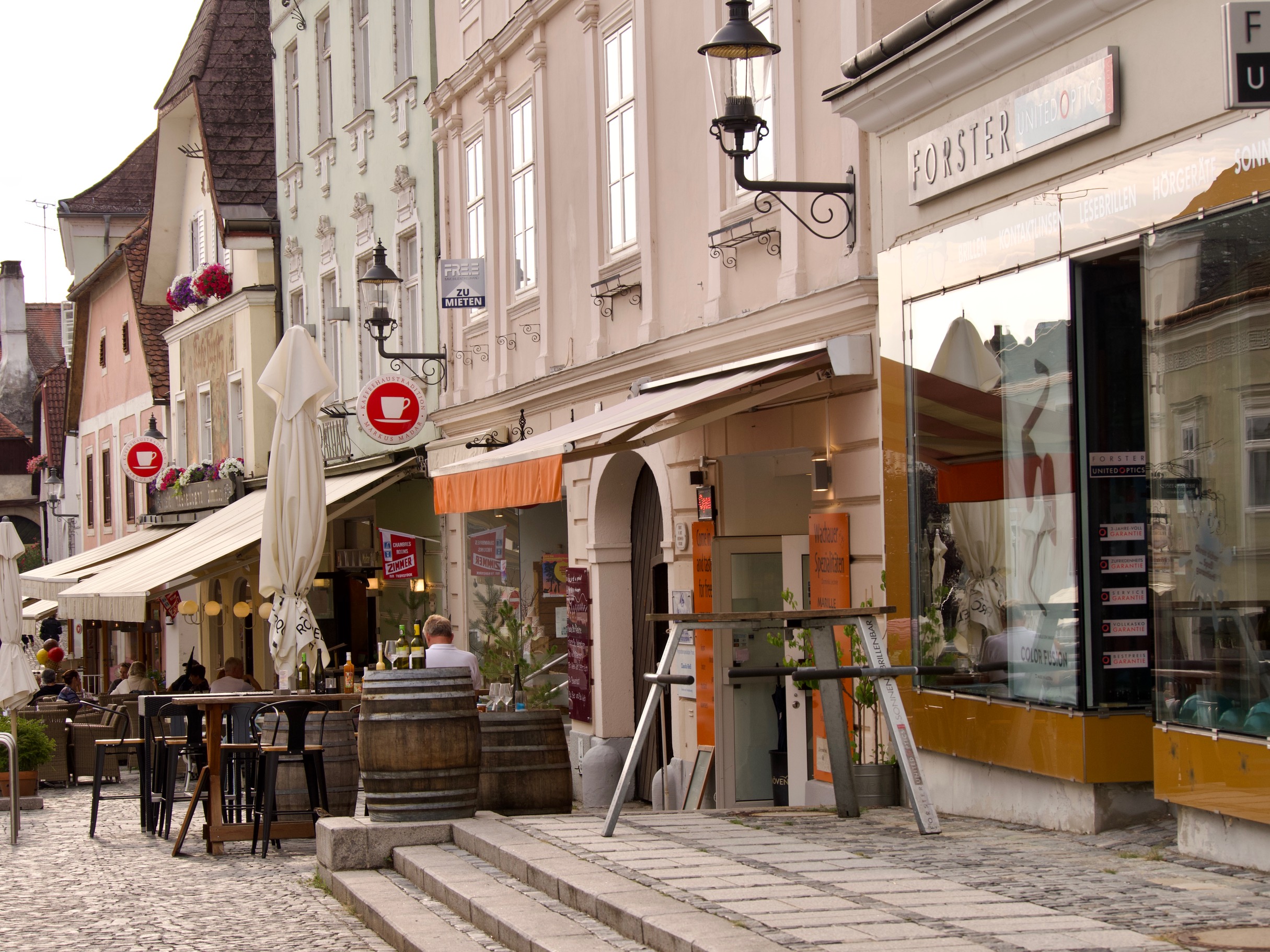 De hoofdstraat in Melk Oostenrijk
