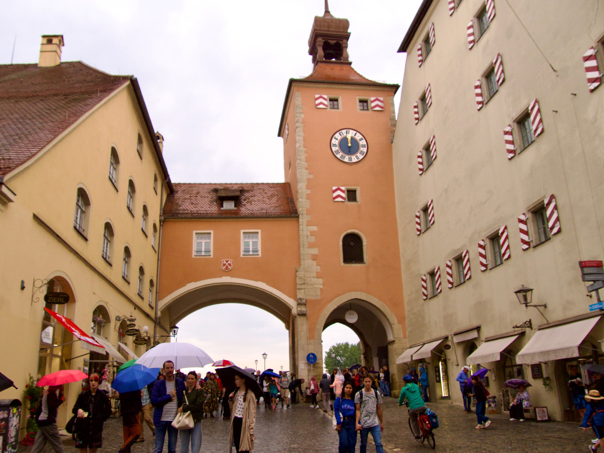 De stadspoort van Regensburg