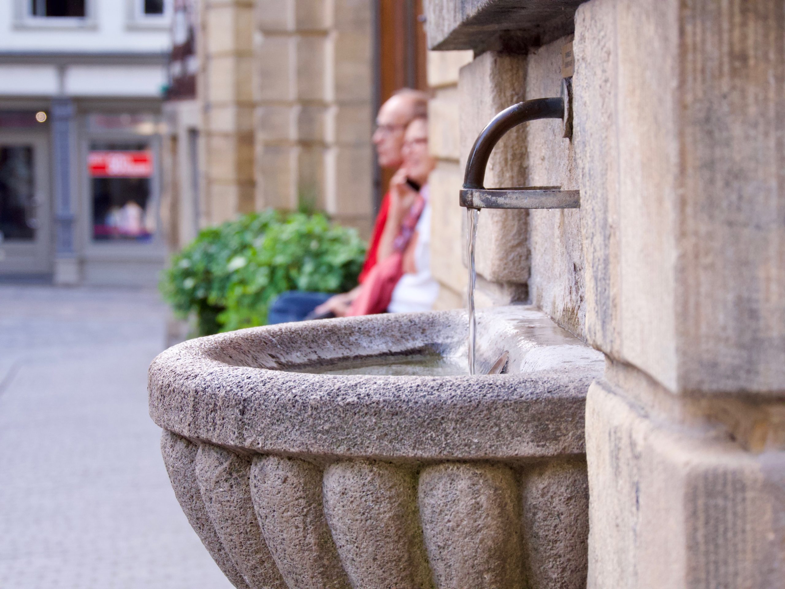 Een waterpunt in Bamberg Duitsland