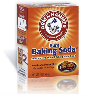 Doosje baking soda om mee te nemen op reis