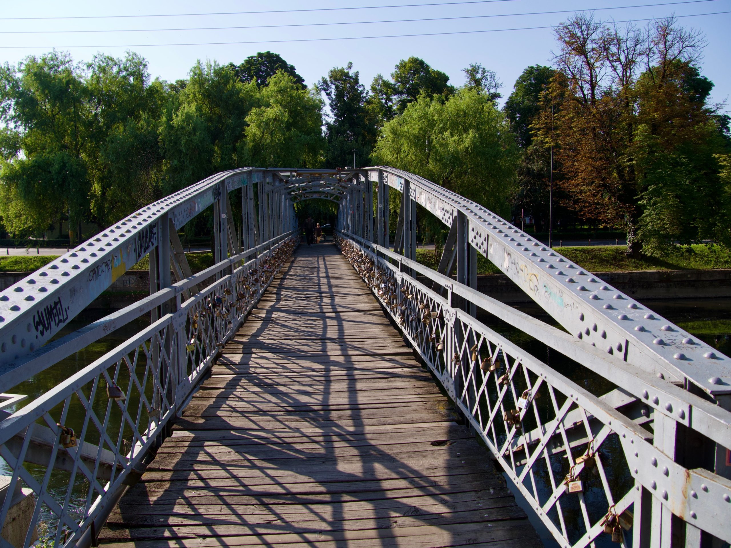 De slotjesbrug in Cluj Napoca