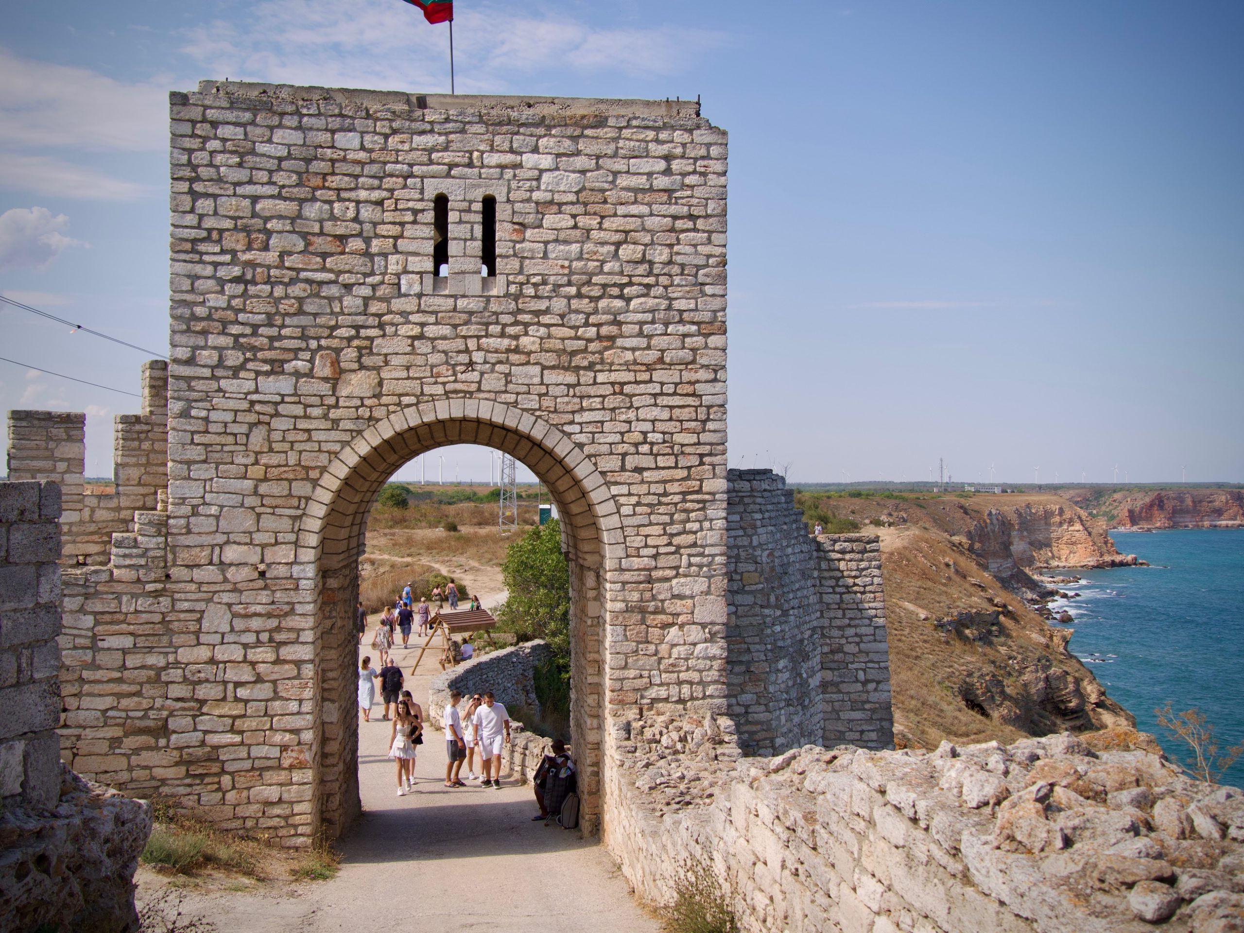 De poort naar het kasteel van kaliakra