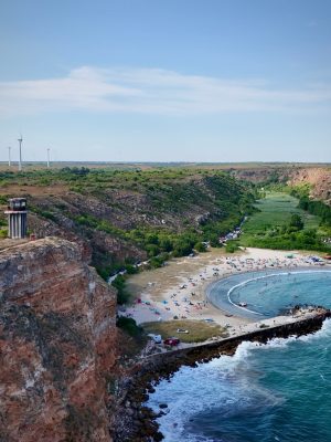 Uitzicht op Bolata Beach in Bulgarije