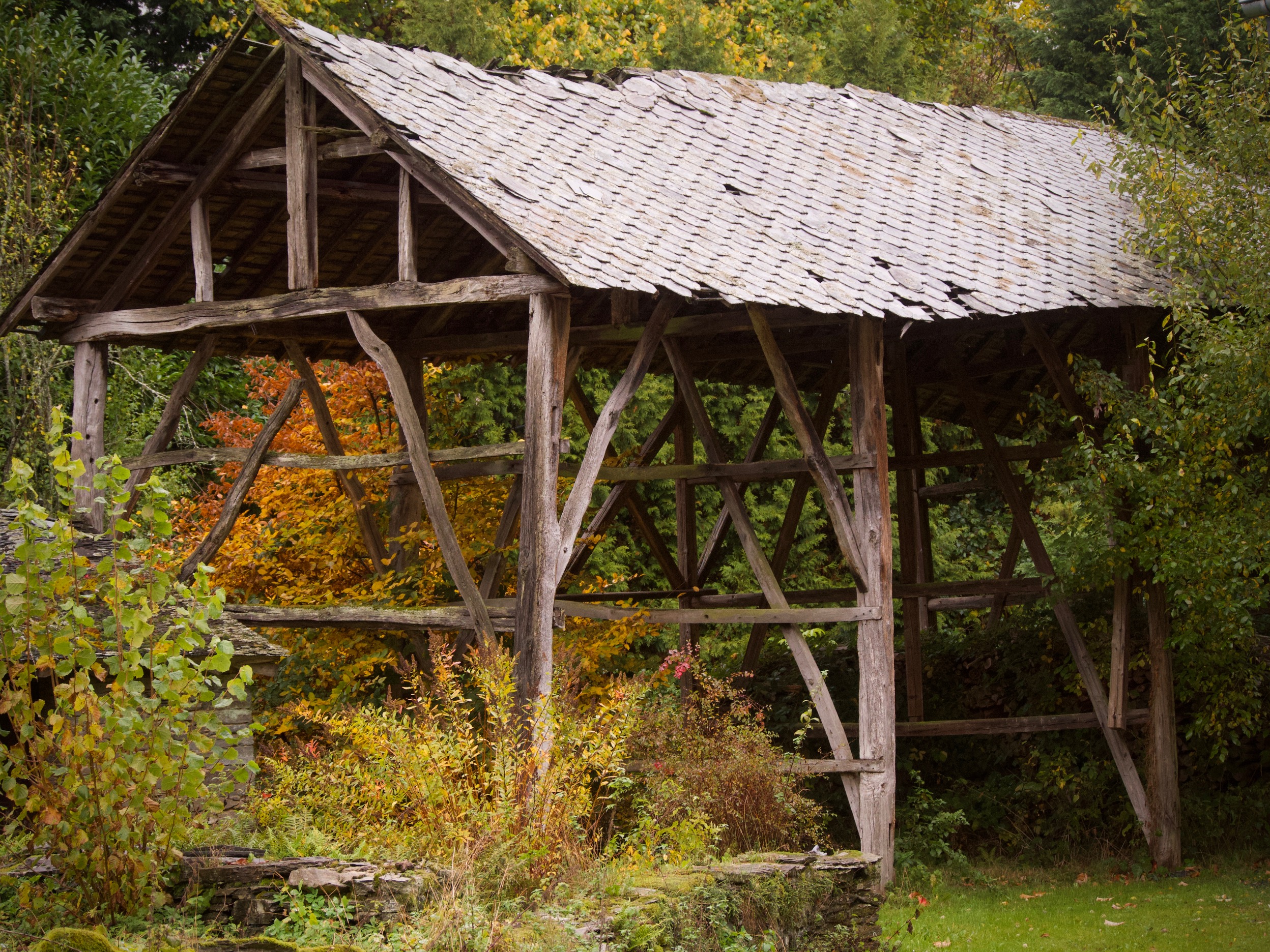 Een tabaksdrogerij in Laforêt