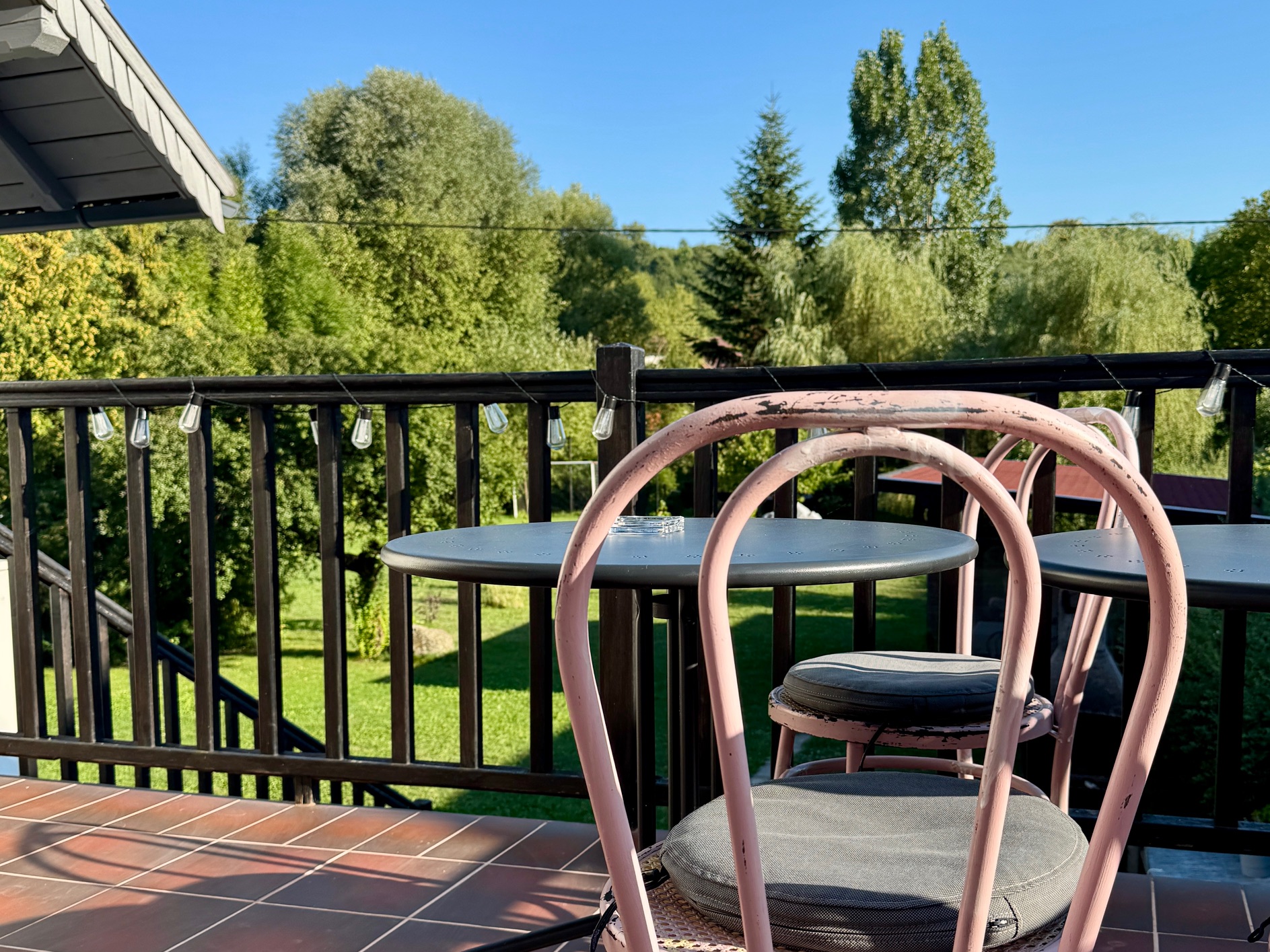 Uitzicht op de tuin in Praid