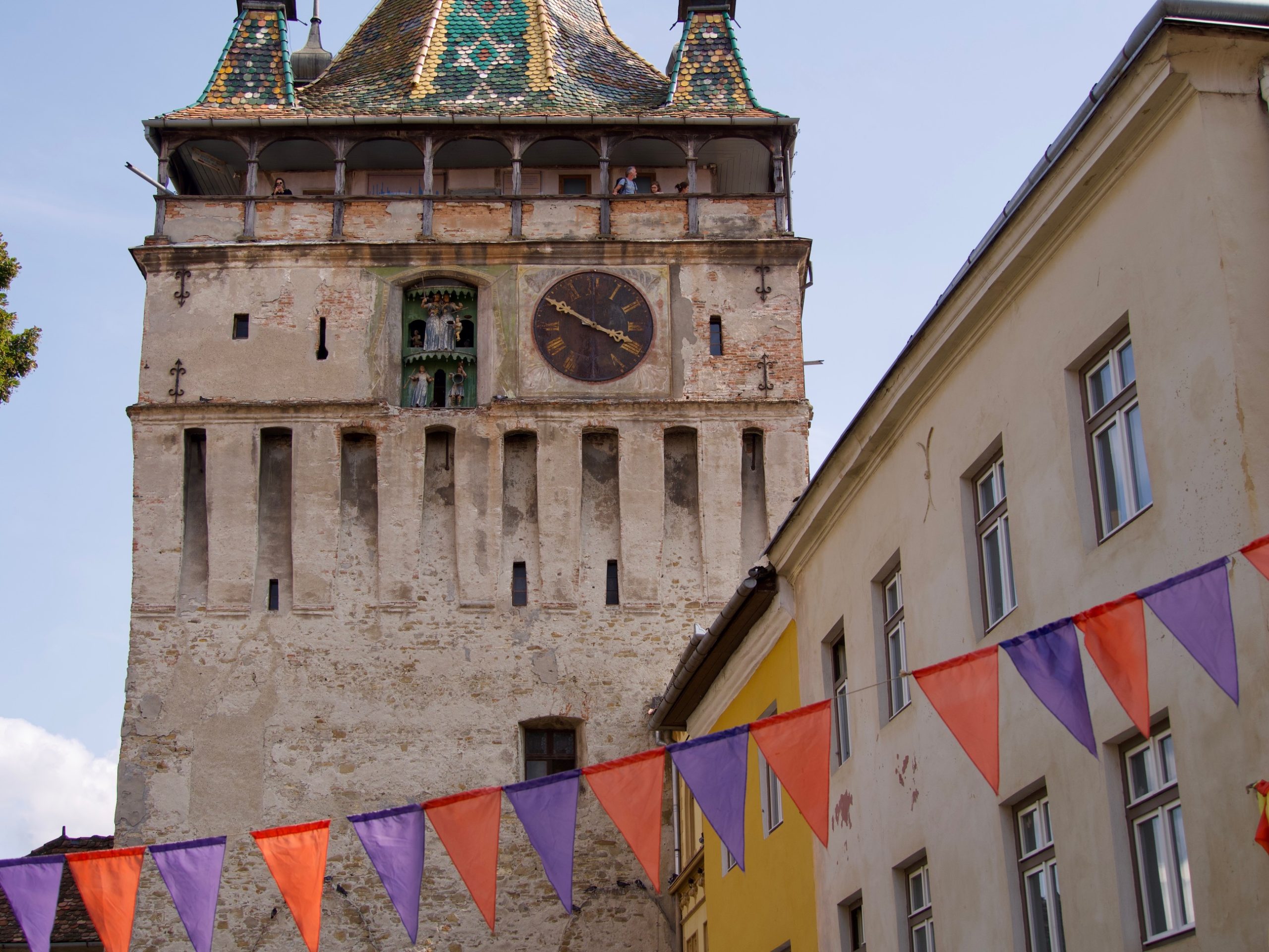 De klokkentoren van Sighișoara