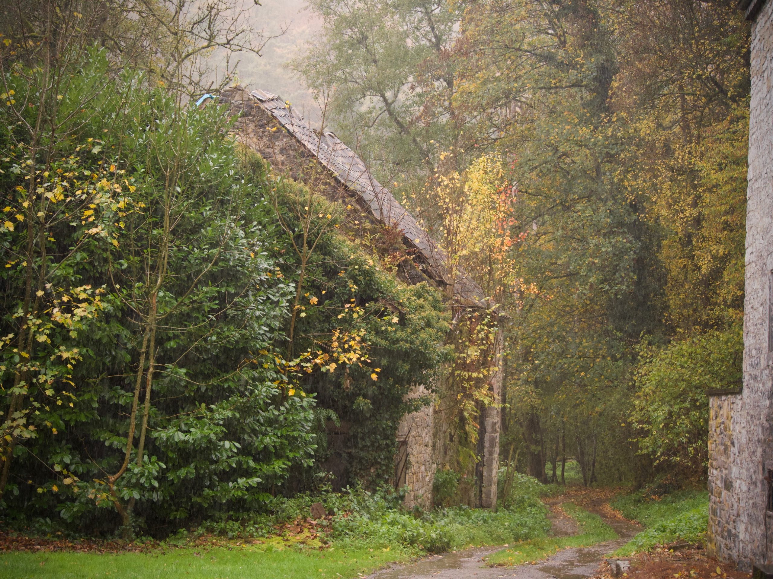Een oude watermolen in Crupet