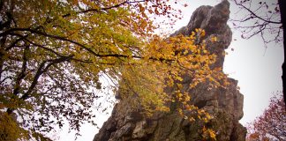 Roc la tour in de Franse Ardennen in de herfst