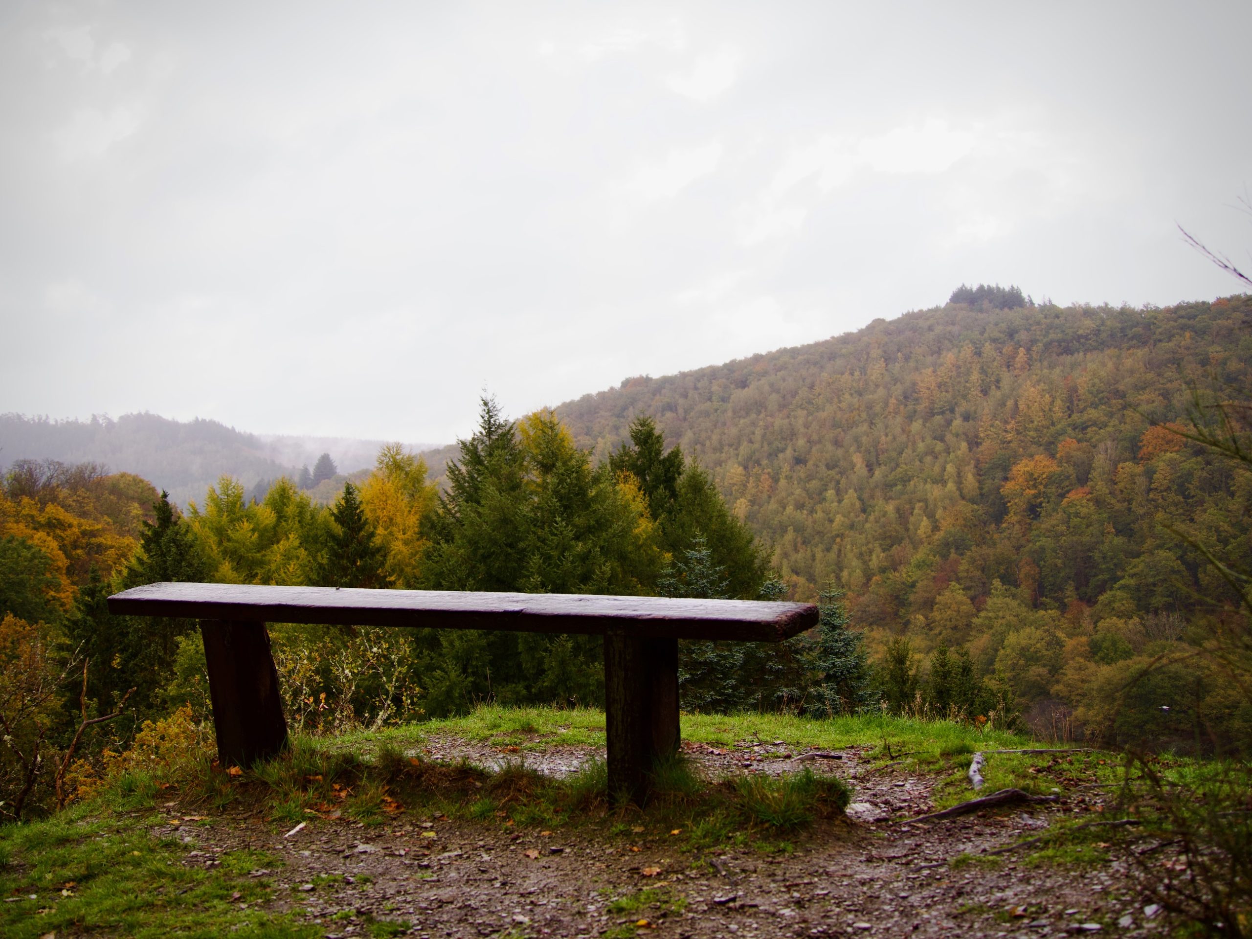 Uitzicht vanaf een bankje in Laforet