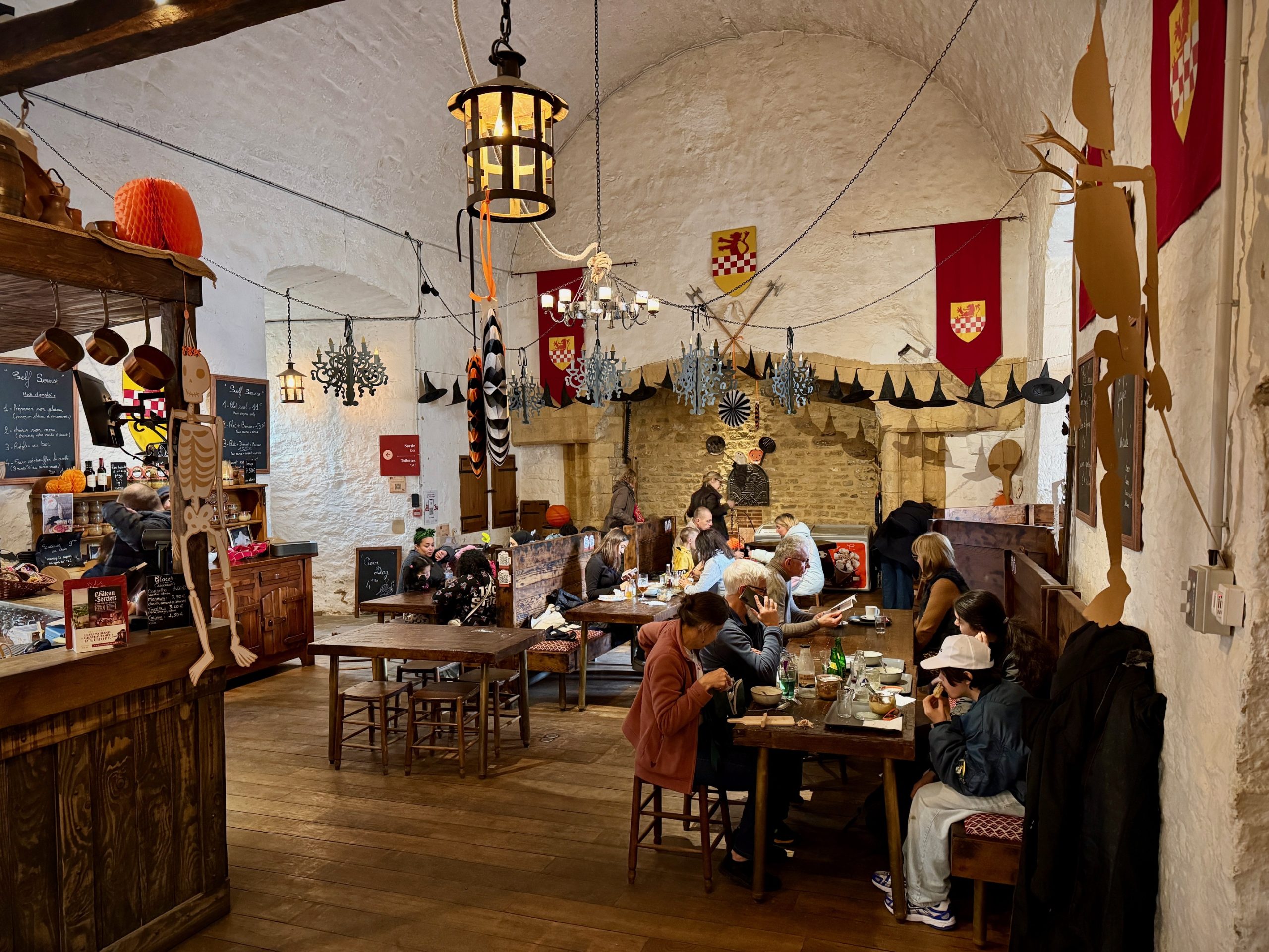 Cafe La Marck in het kasteel van Sedan