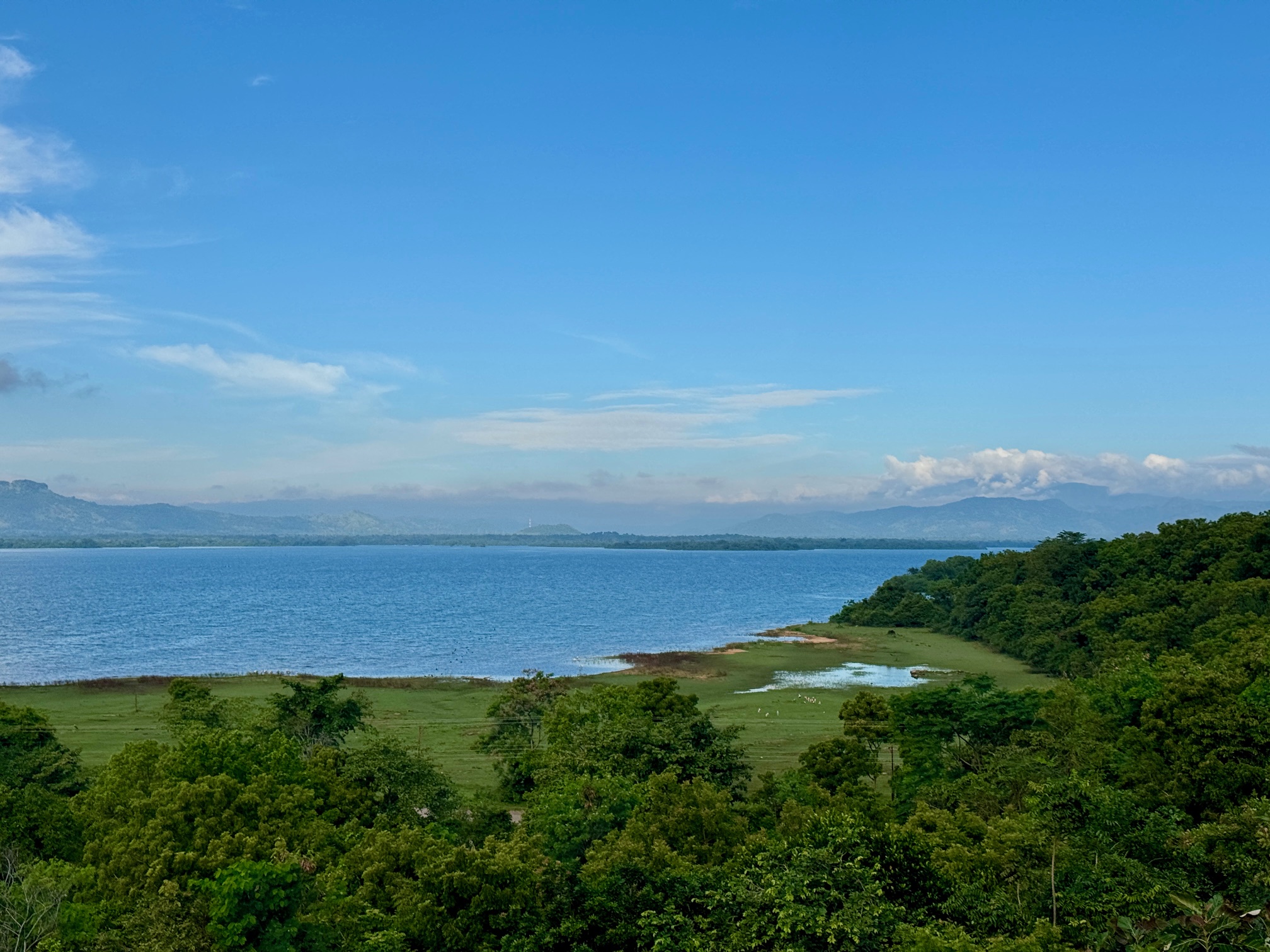 Het uitzicht bij hotel Centauria Wild in Udawalawe