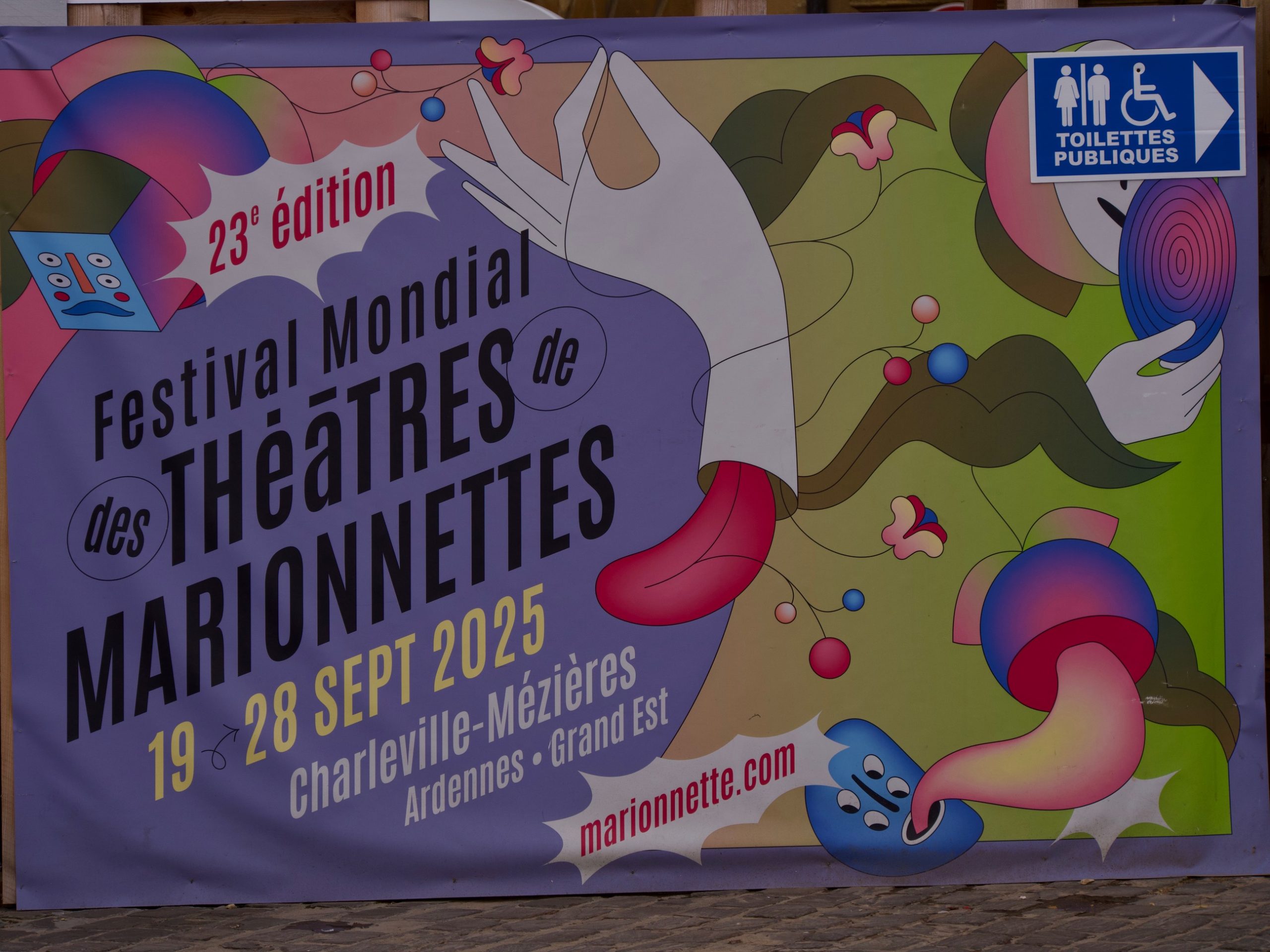 Theater en marionetten festival aanplakbiljet charleville-Mézières 