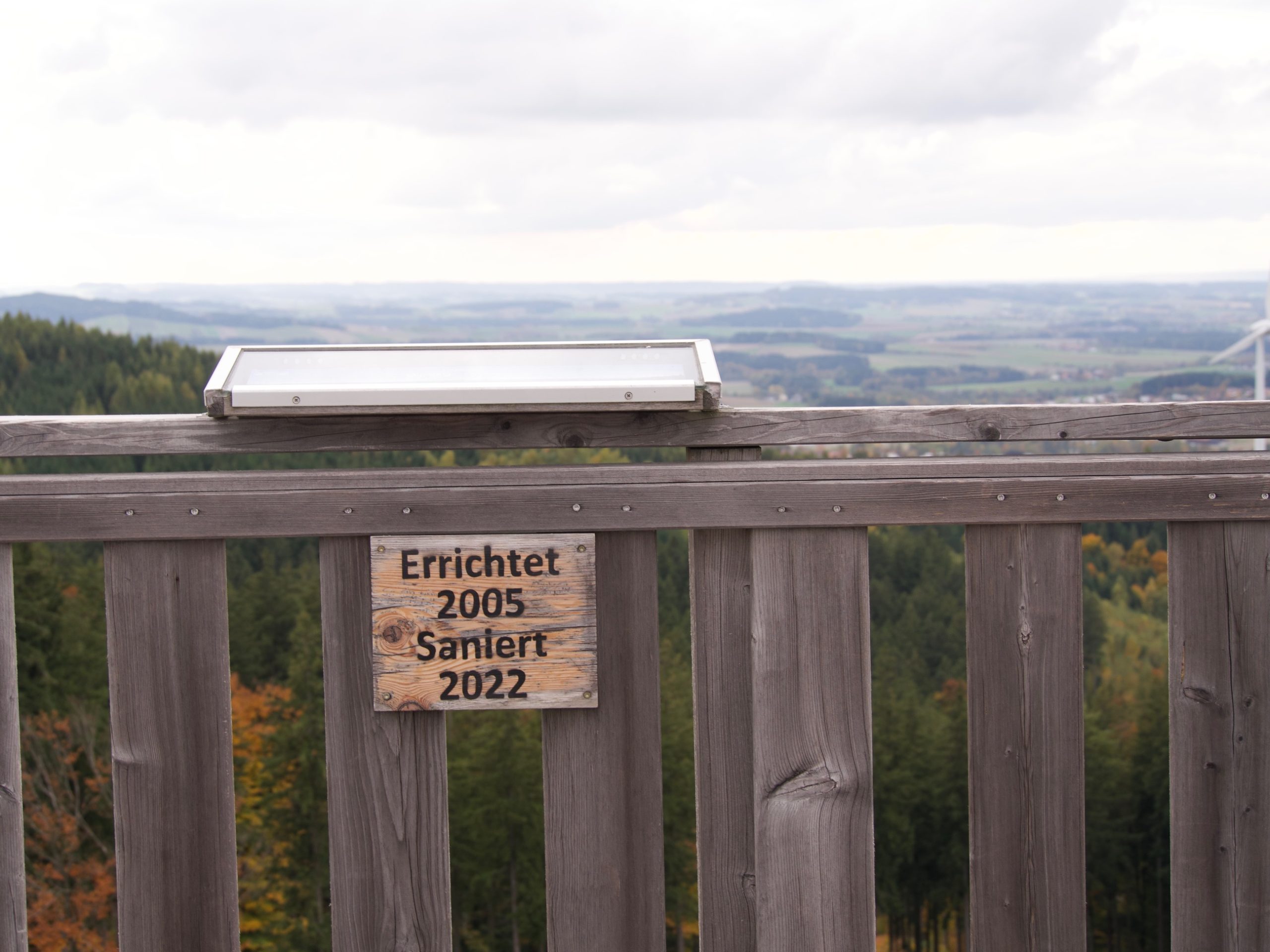 Uitzicht vanaf de uitkijktoren in Haag am Hausruck