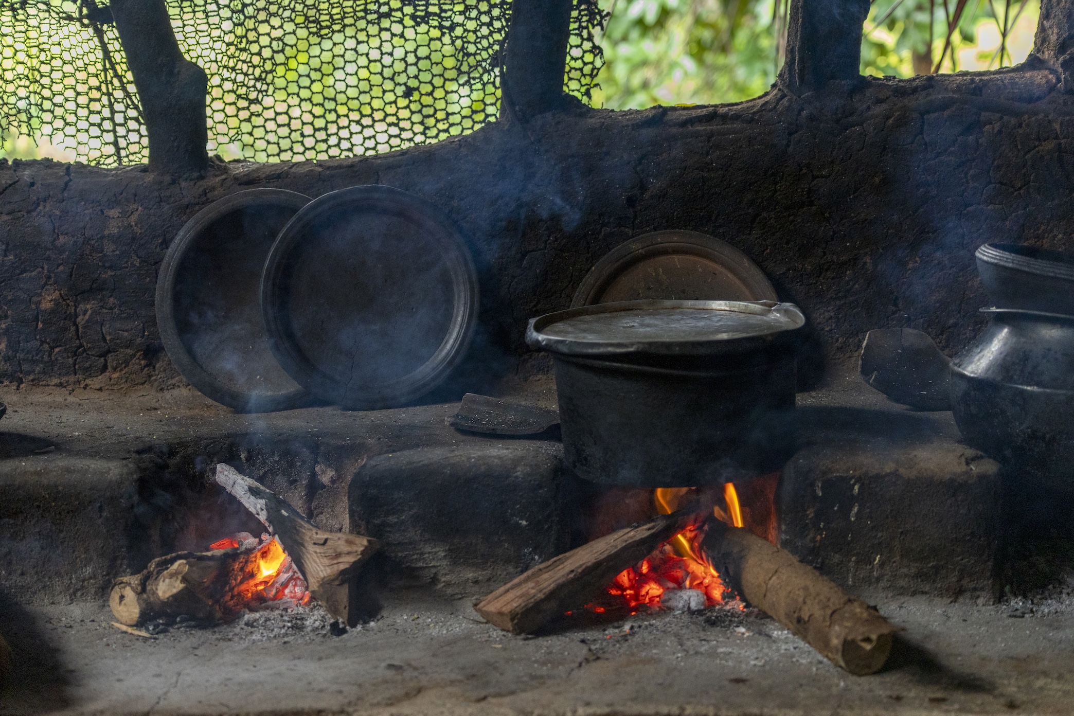 pannen op het vuur in Sri Lanka