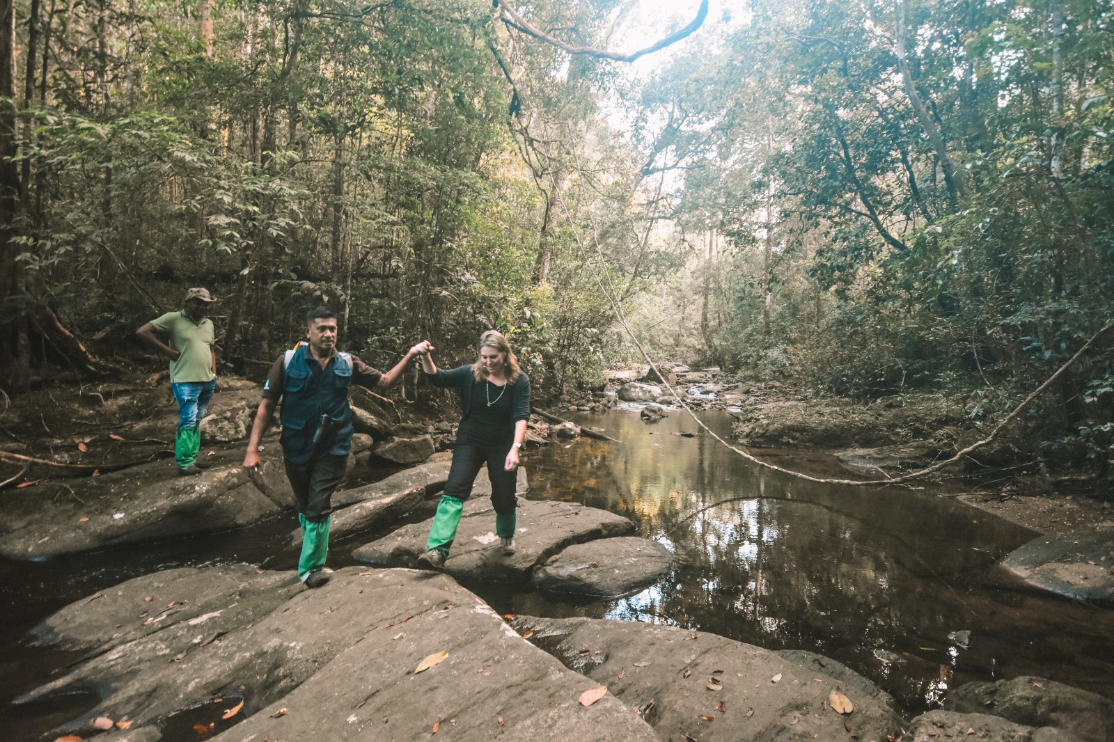In het regenwoud van Sri Lanka