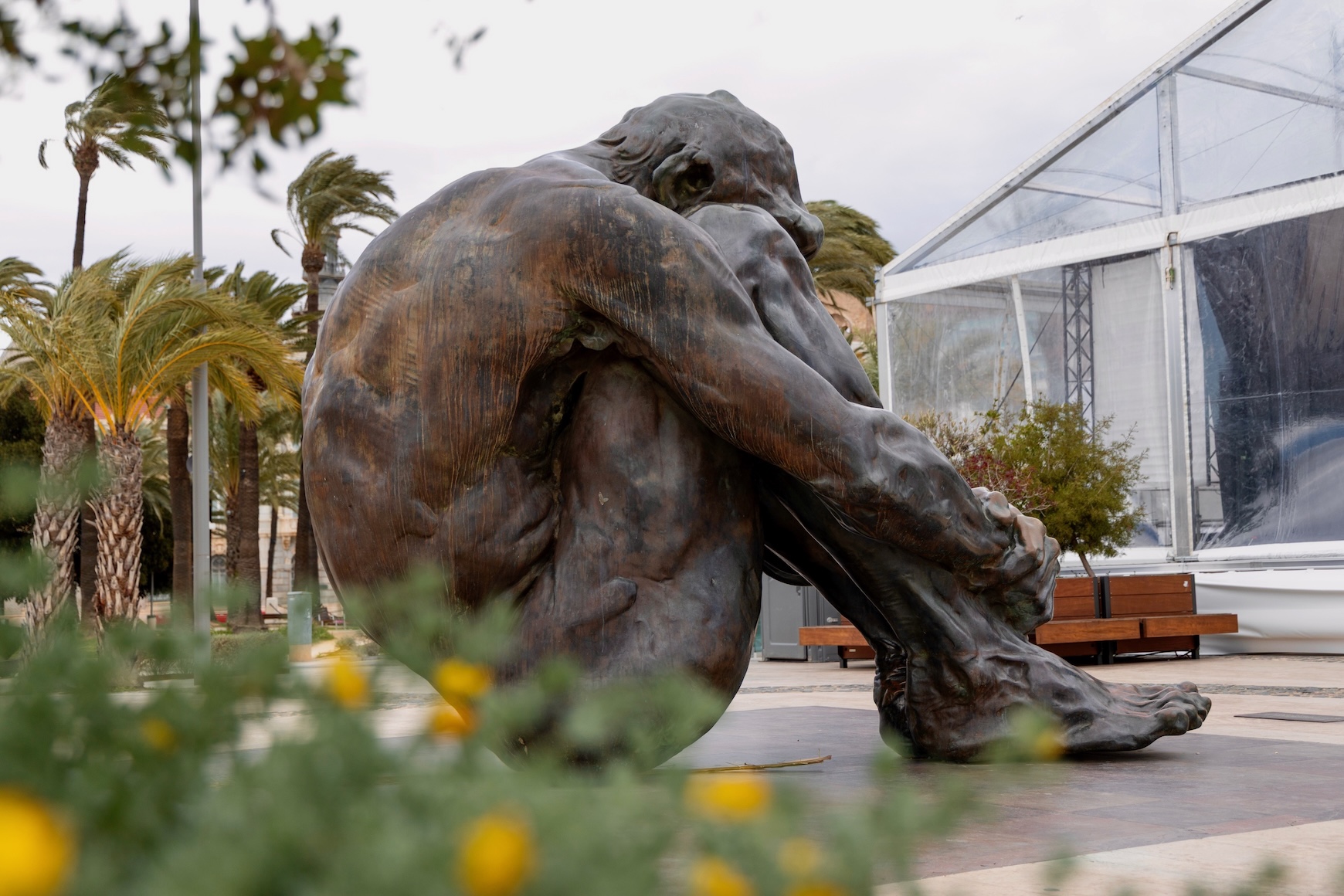 Cartagena beeld bij de haven