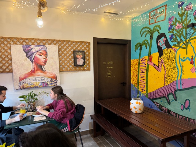 La Malakka interieur voor ontbijt in Cartagena