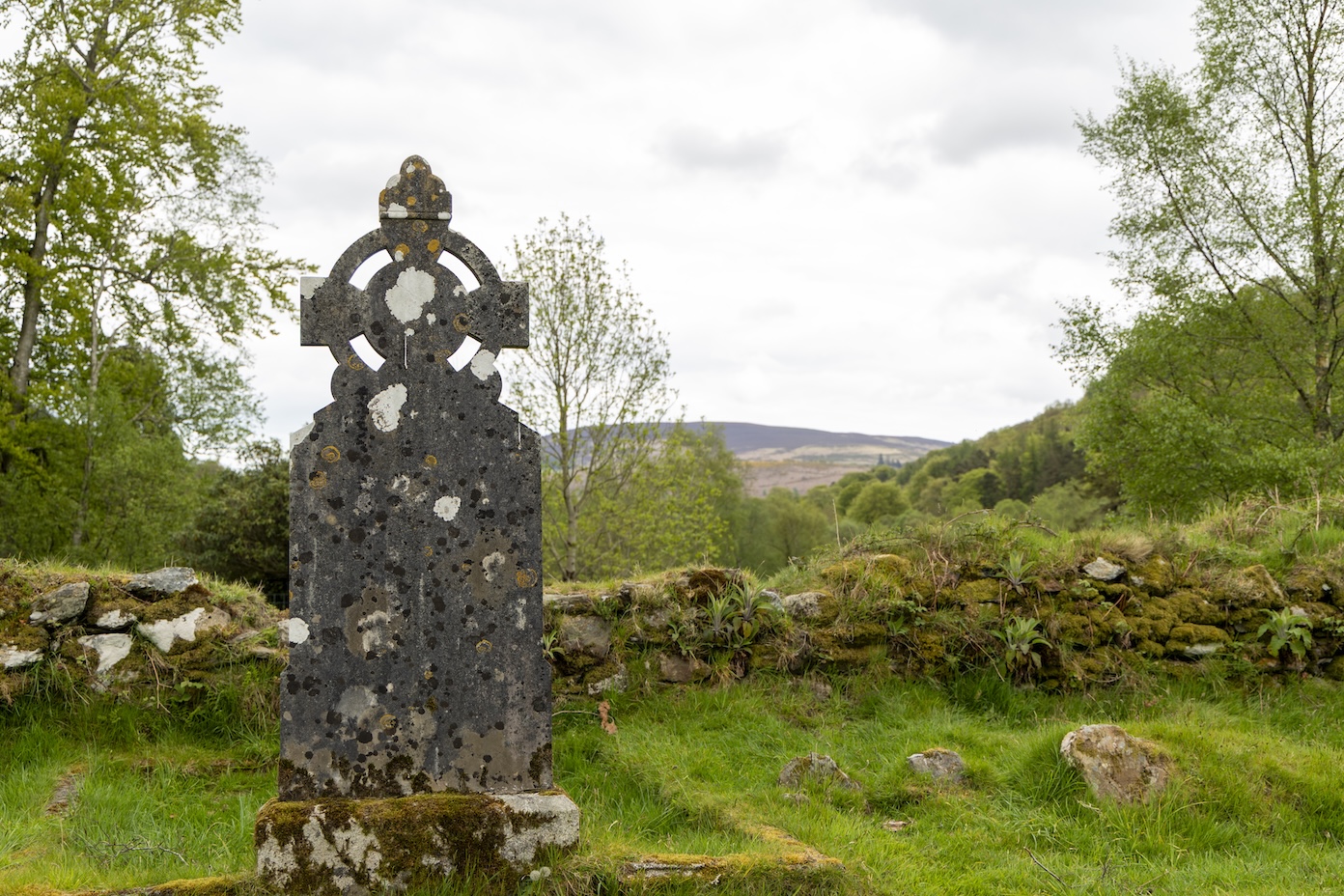 Grafsteen begraafplaats Glendalough