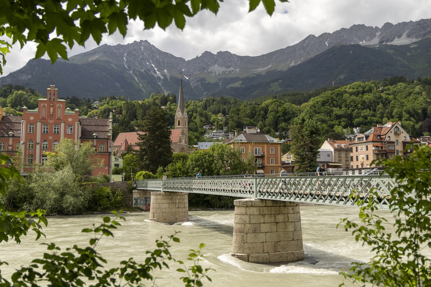De Emile Béthouart Steg brug in Innsbruck