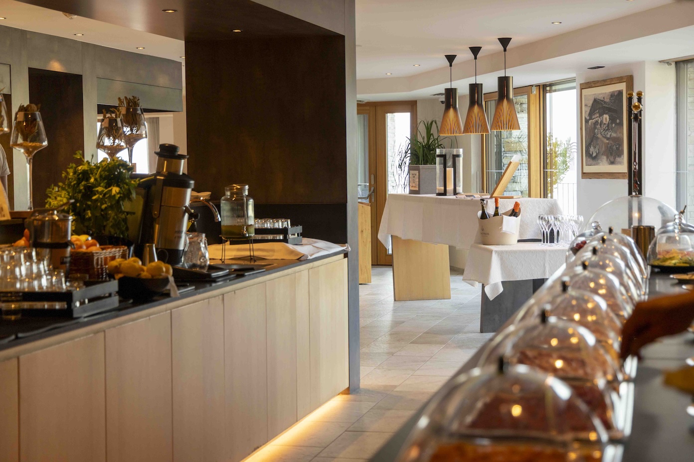 Ontbijtbuffet Tratterhof Mountain Sky Hotel