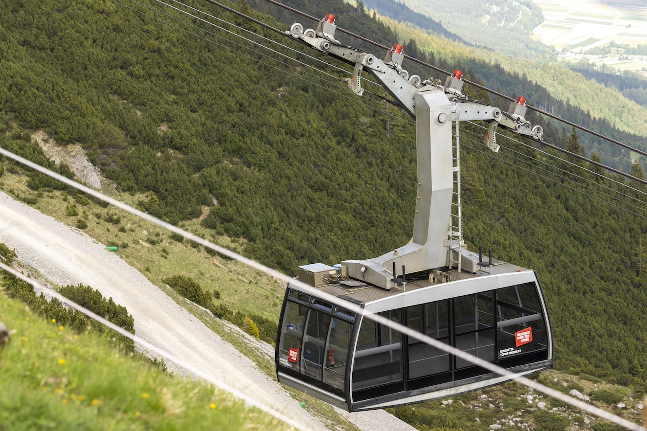 De kabelbaan in Innsbruck