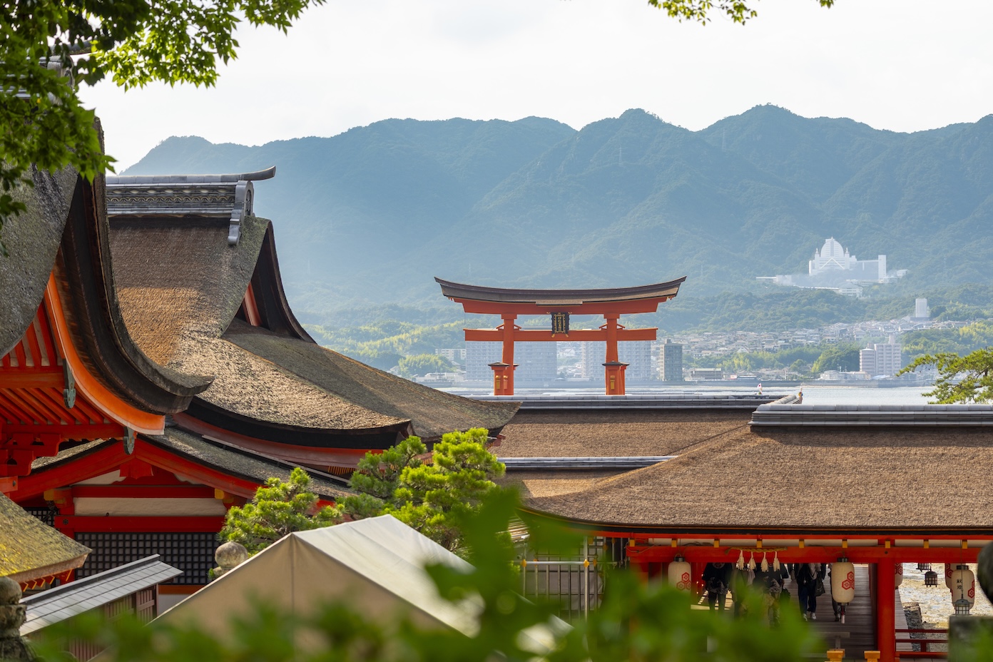 Het uitzicht vanaf de Daisho-in tempel