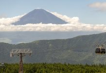 11 mooiste Mount Fuji fotospots: van iconische uitzichten tot hidden gems Zicht op Mount Fuji vanaf Owakundani en de kabelbaan