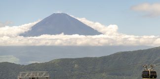 11 mooiste Mount Fuji fotospots: van iconische uitzichten tot hidden gems Zicht op Mount Fuji vanaf Owakundani en de kabelbaan