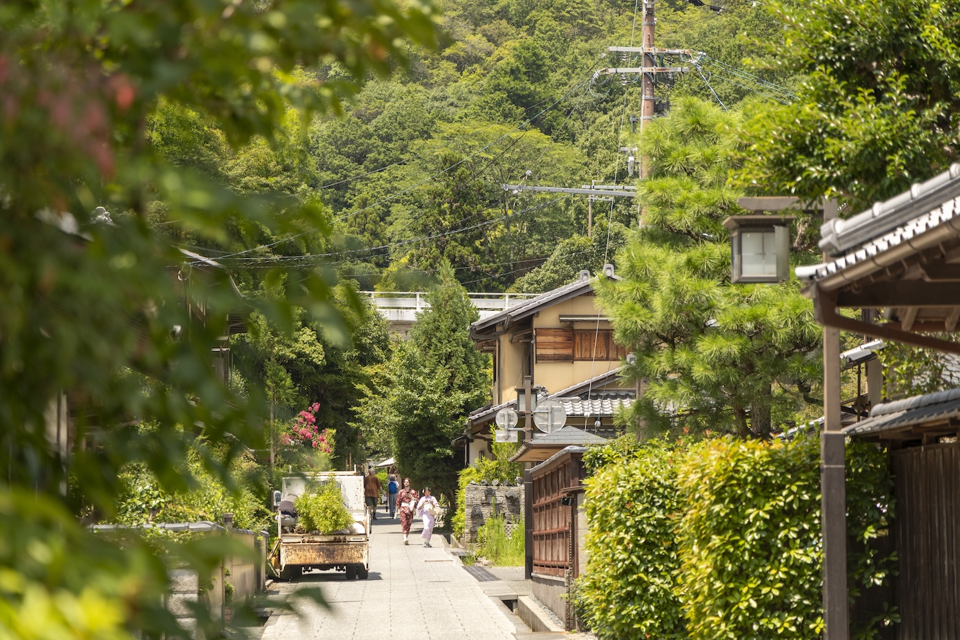 Uitzicht op Saga Toriimoto Preserved Street
